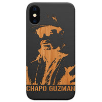 Chapo Guzman - Engraved - Wooden Phone Case