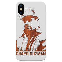 Chapo Guzman - Engraved - Wooden Phone Case