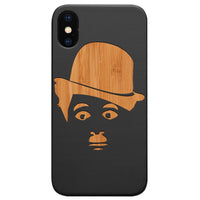 Charlie Chaplin 1 - Engraved - Wooden Phone Case