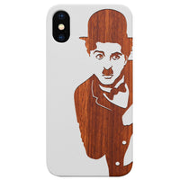 Charlie Chaplin 2 - Engraved - Wooden Phone Case