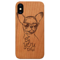 Chihuahua - Engraved - Wooden Phone Case