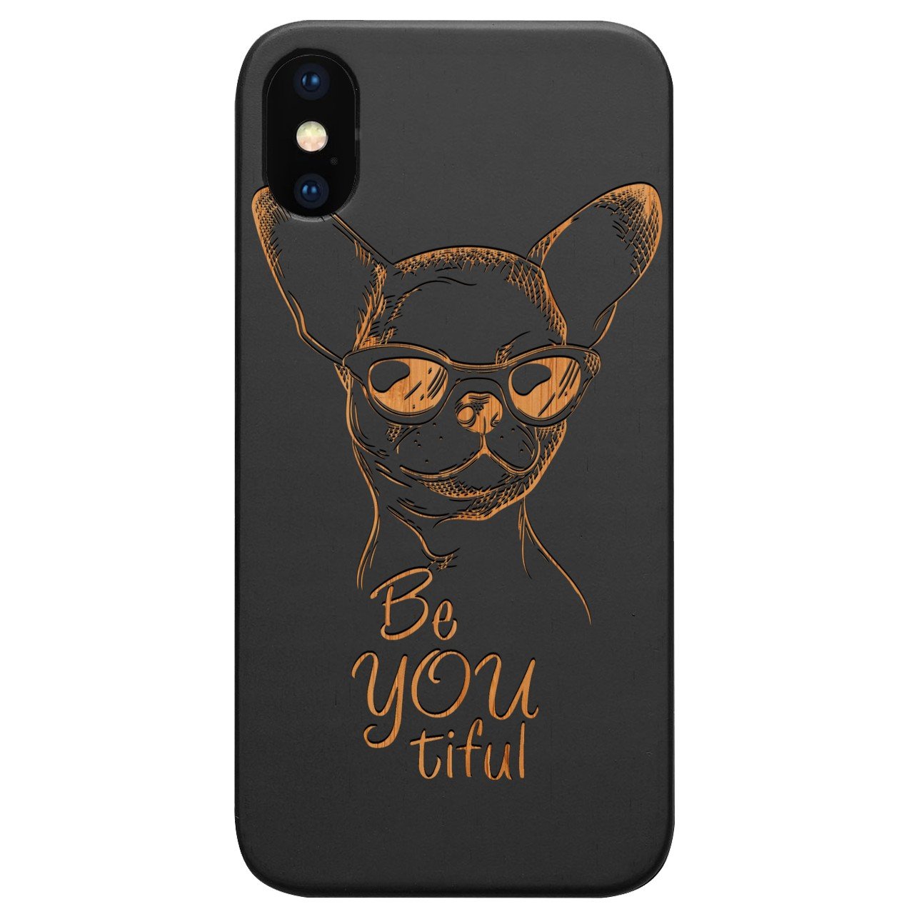 Chihuahua - Engraved - Wooden Phone Case