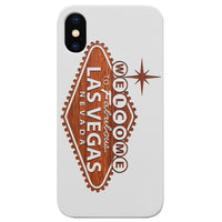 City Vegas 1 - Engraved - Wooden Phone Case