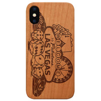 City Vegas 3 - Engraved - Wooden Phone Case