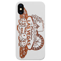 City Vegas 3 - Engraved - Wooden Phone Case