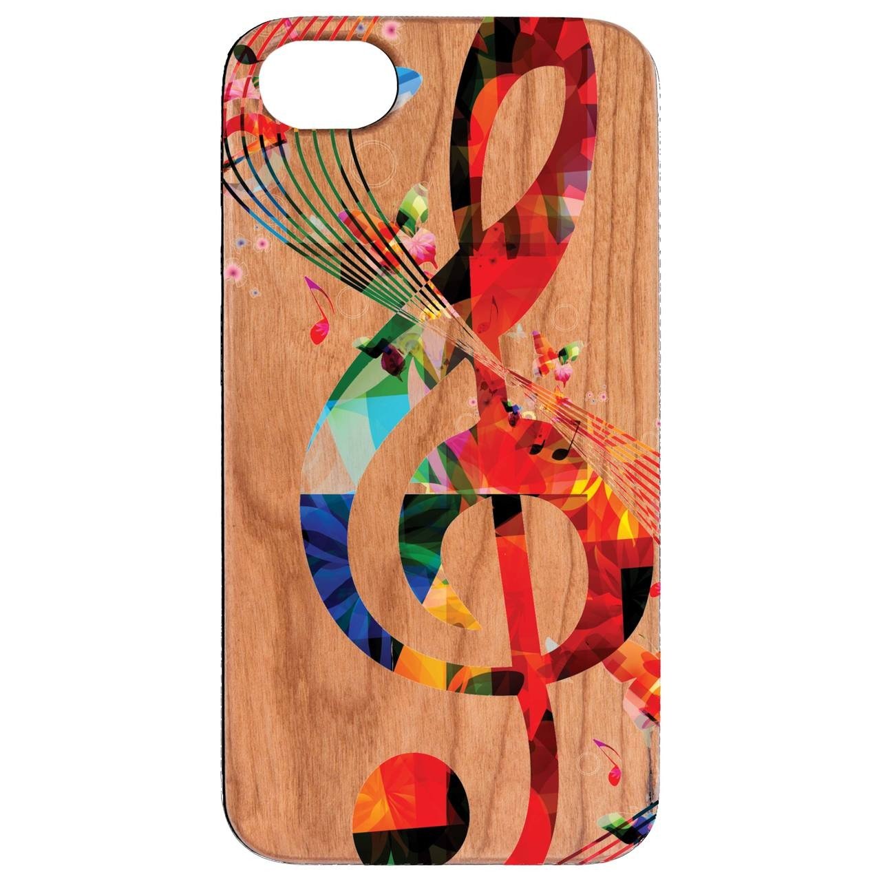 Clef - UV Color Printed - Wooden Phone Case