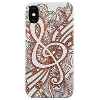 Clef 3 - Engraved - Wooden Phone Case