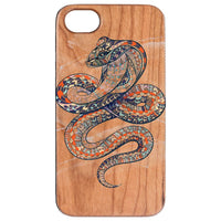 Cobra - UV Color Printed - Wooden Phone Case