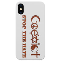 Coexist - Engraved - Wooden Phone Case