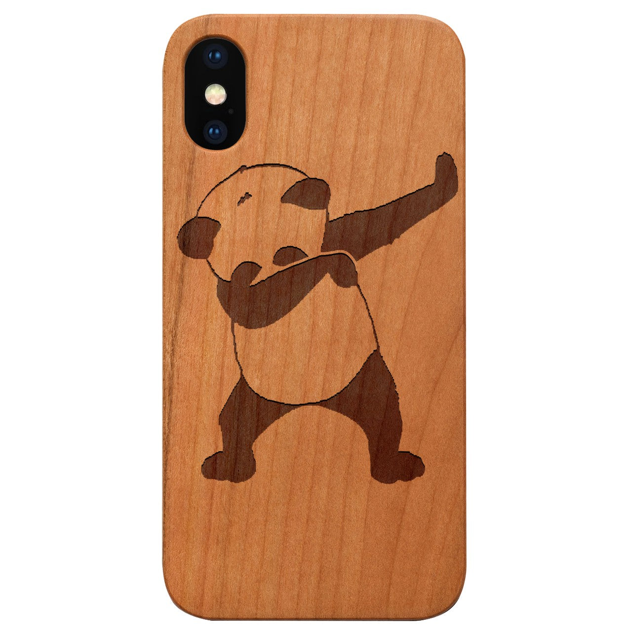  Cool Panda - Engraved - Wooden Phone Case - IPhone 13 Models
