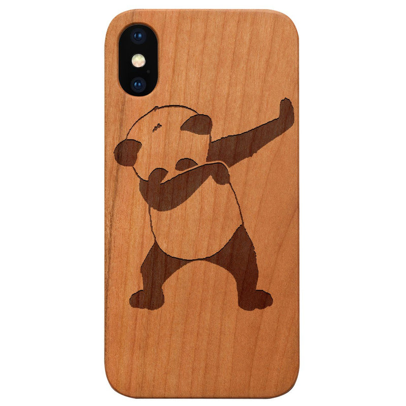 Cool Panda - Engraved - Wooden Phone Case