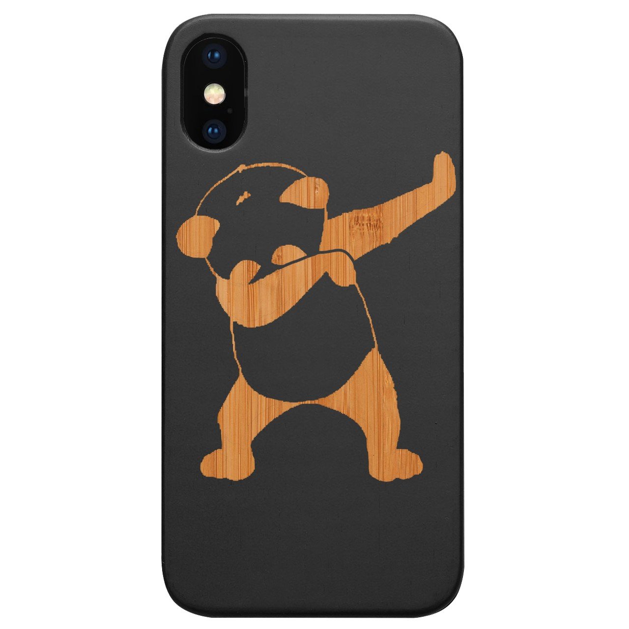 Cool Panda - Engraved - Wooden Phone Case