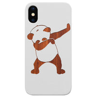 Cool Panda - Engraved - Wooden Phone Case