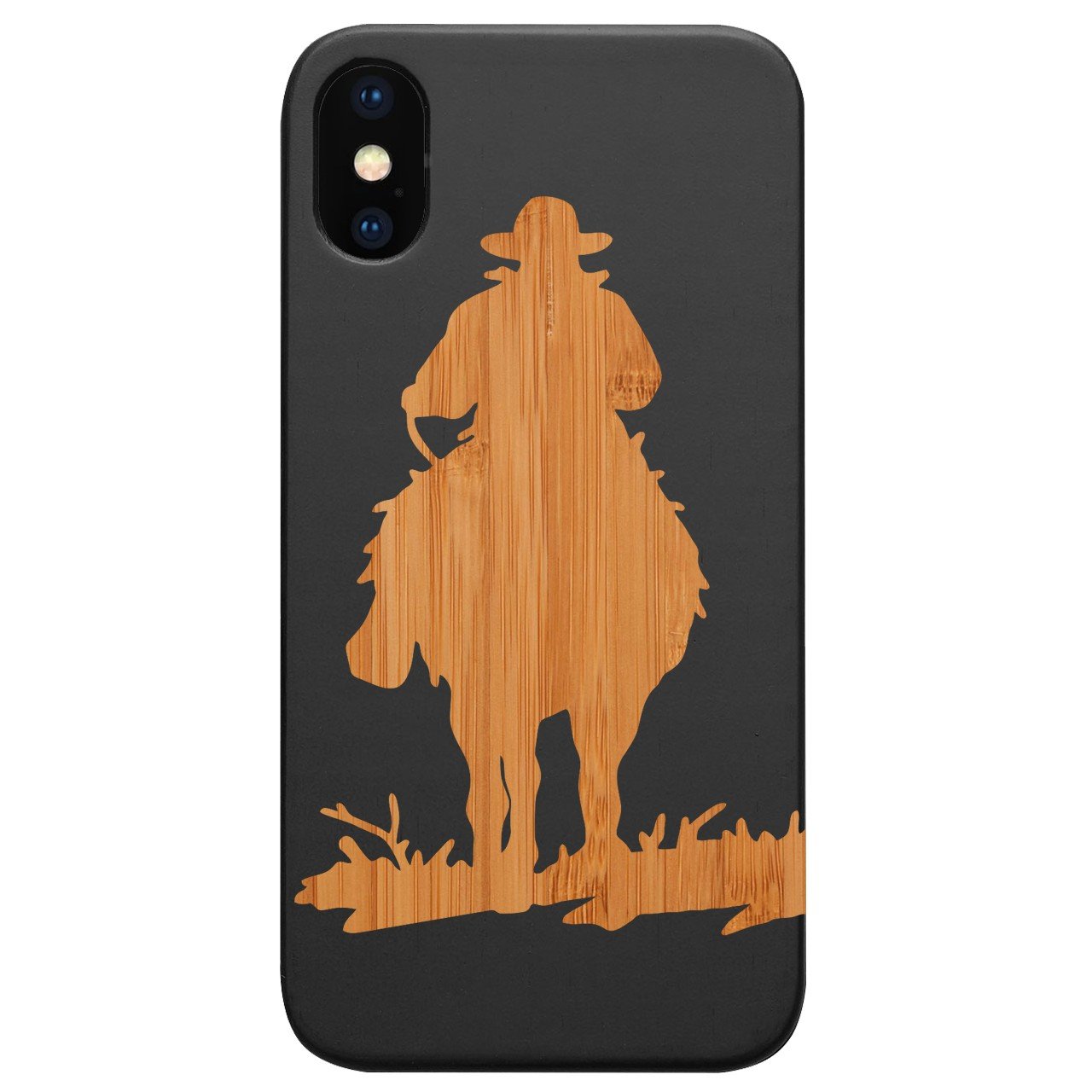 Cowboy 1 - Engraved - Wooden Phone Case