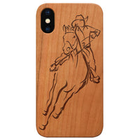 Cowboy 4 - Engraved - Wooden Phone Case