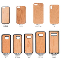 Dallas City - Engraved - Wooden Phone Case