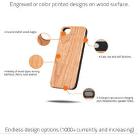 Dallas City - Engraved - Wooden Phone Case