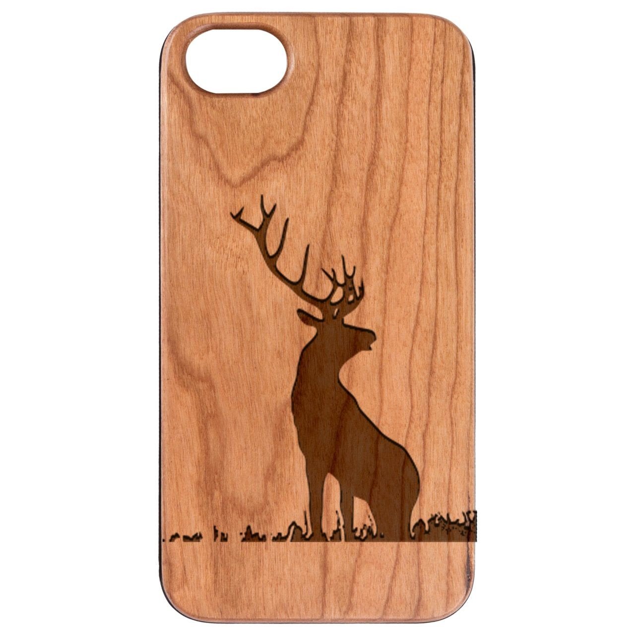 Deer 1 - Engraved - Wooden Phone Case