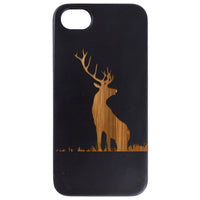 Deer 1 - Engraved - Wooden Phone Case