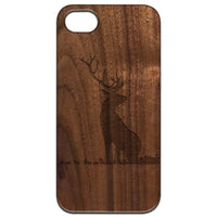 Deer 1 - Engraved - Wooden Phone Case