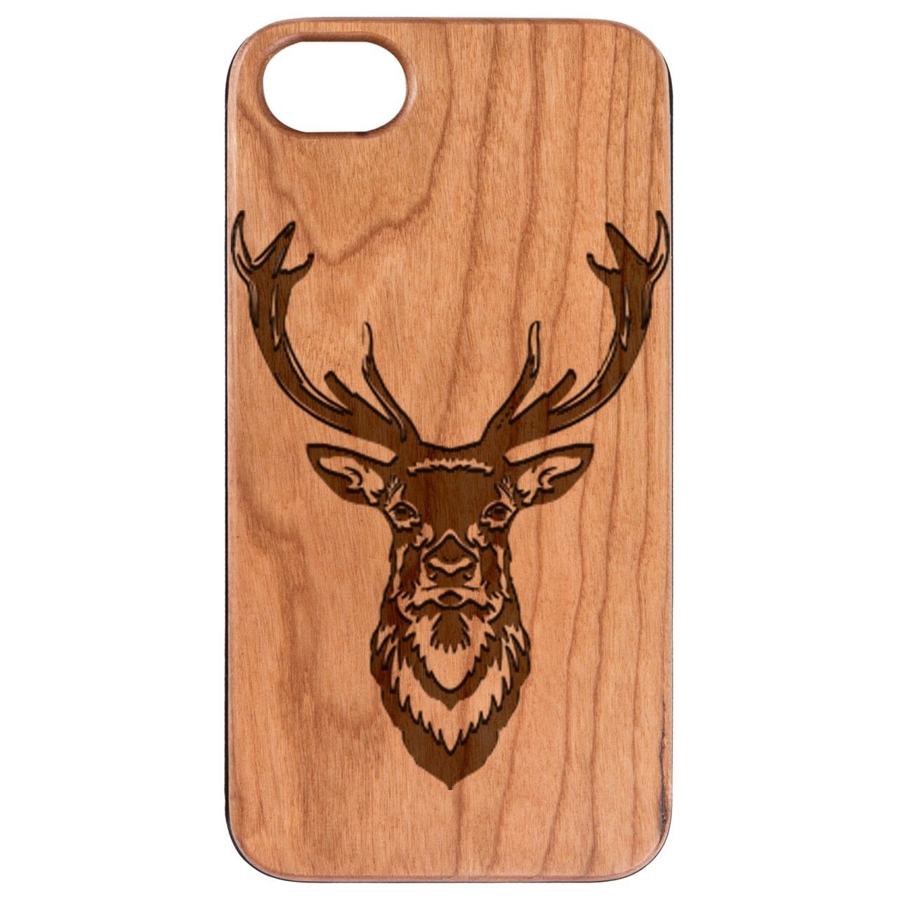 Deer 2 - Engraved - Wooden Phone Case