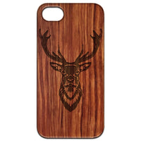 Deer 2 - Engraved - Wooden Phone Case