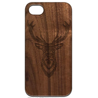 Deer 2 - Engraved - Wooden Phone Case