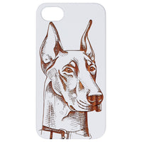 Doberman - Engraved - Wooden Phone Case