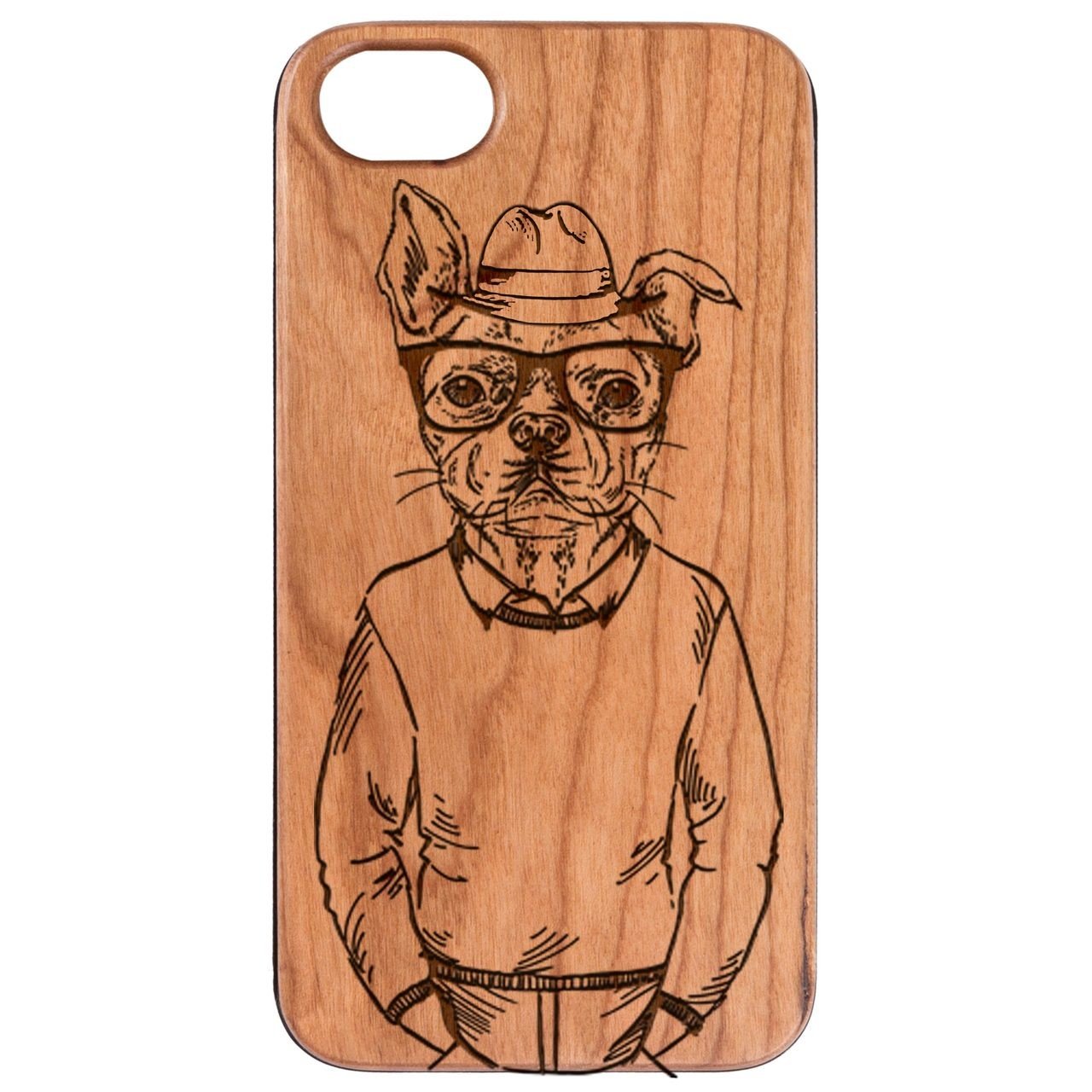 Dogman - Engraved - Wooden Phone Case