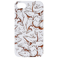 Dolphins - Engraved - Wooden Phone Case