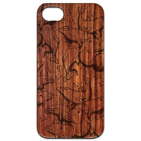 Dolphins - Engraved - Wooden Phone Case