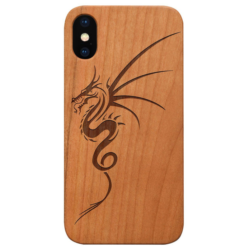 Dragon 1 - Engraved - Wooden Phone Case