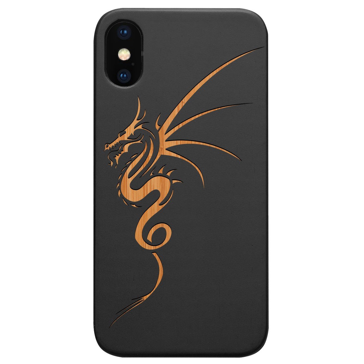 Dragon 1 - Engraved - Wooden Phone Case