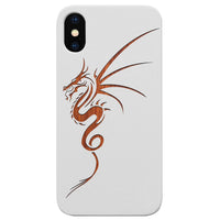 Dragon 1 - Engraved - Wooden Phone Case