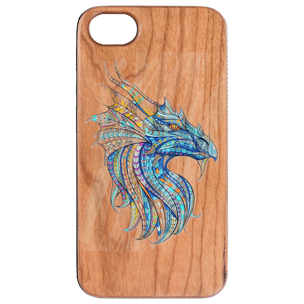 Dragon Head - UV Color Printed - Wooden Phone Case