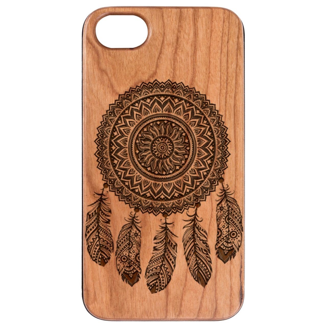 Dream Catcher 1 - Engraved - Wooden Phone Case