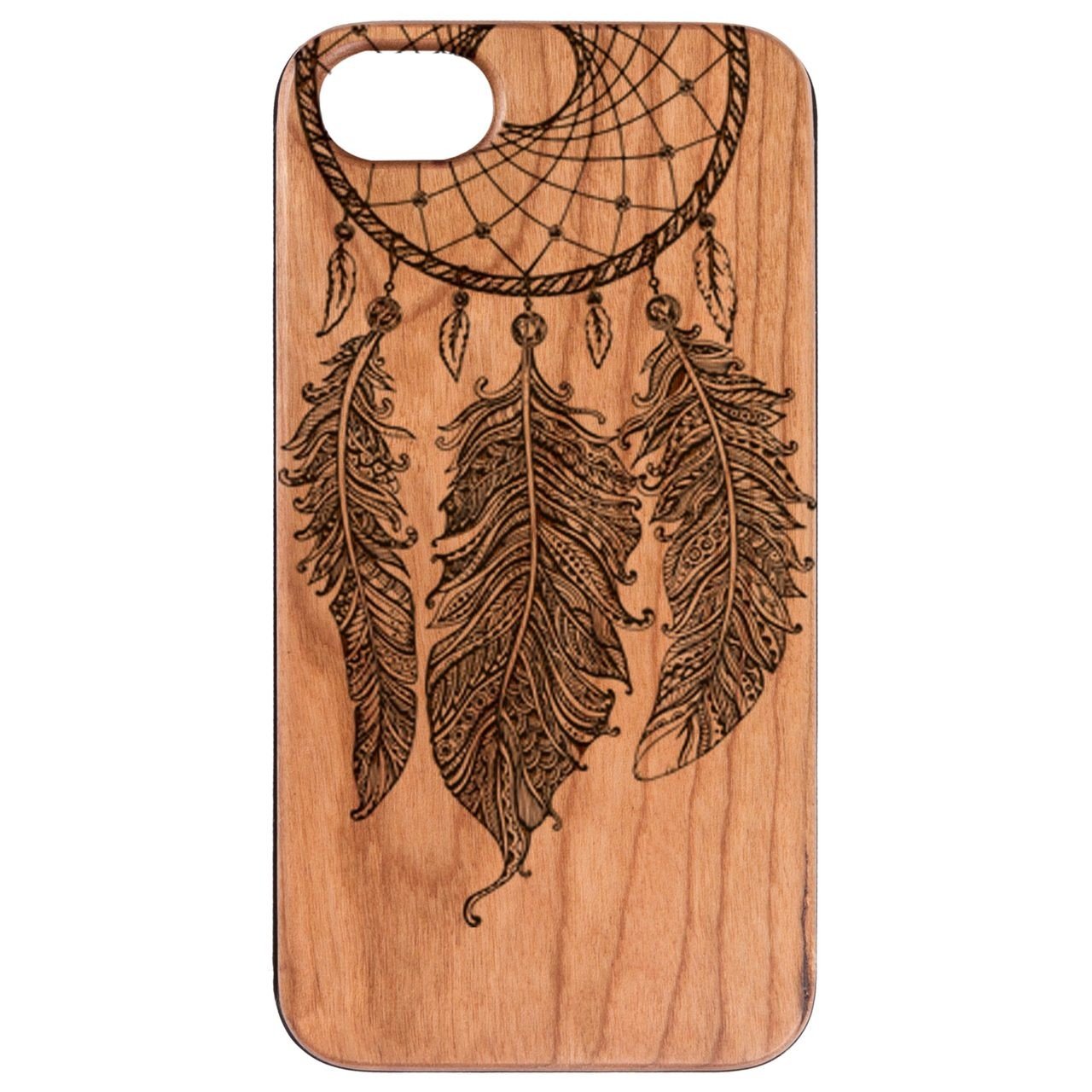 Dream Catcher 3 - Engraved - Wooden Phone Case