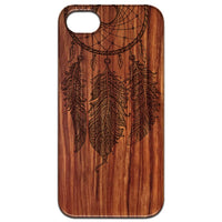 Dream Catcher 3 - Engraved - Wooden Phone Case