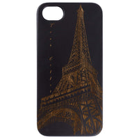 Eiffel Tower - Engraved - Wooden Phone Case