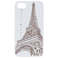 Eiffel Tower - Engraved - Wooden Phone Case