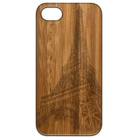 Eiffel Tower - Engraved - Wooden Phone Case