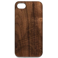 Eiffel Tower - Engraved - Wooden Phone Case