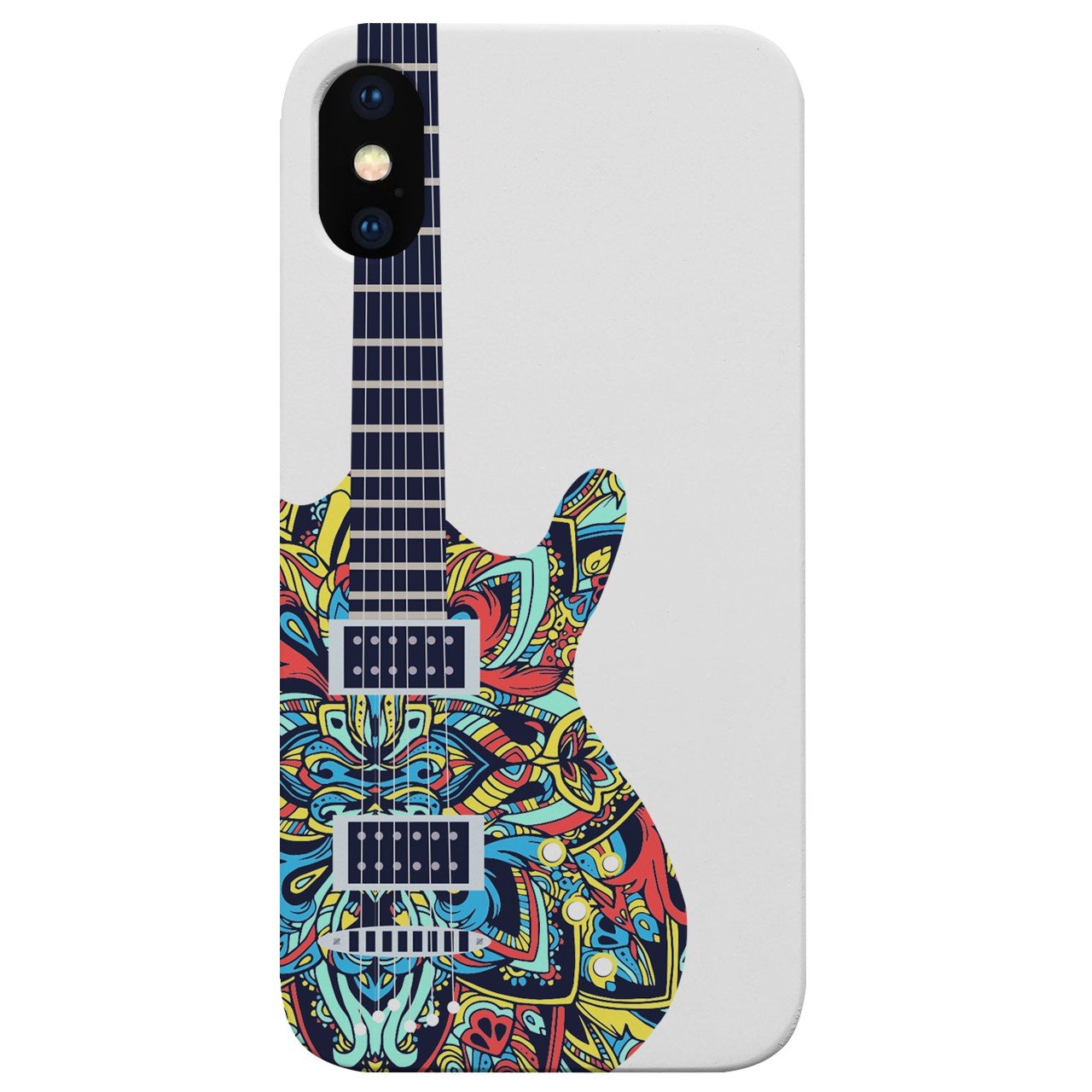Electric Guitar - UV Color Printed - Wooden Phone Case