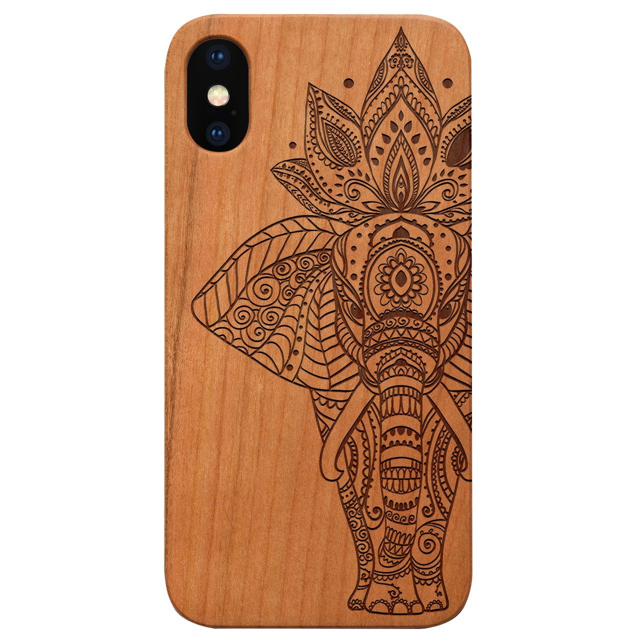Elephant 1 - Engraved - Wooden Phone Case