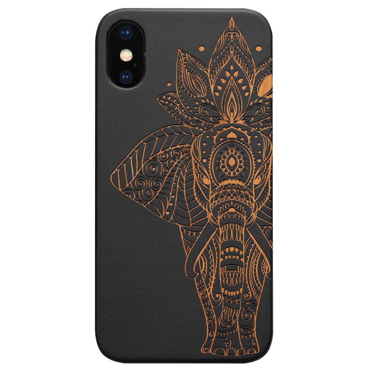 Elephant 1 - Engraved - Wooden Phone Case