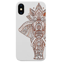 Elephant 1 - Engraved - Wooden Phone Case