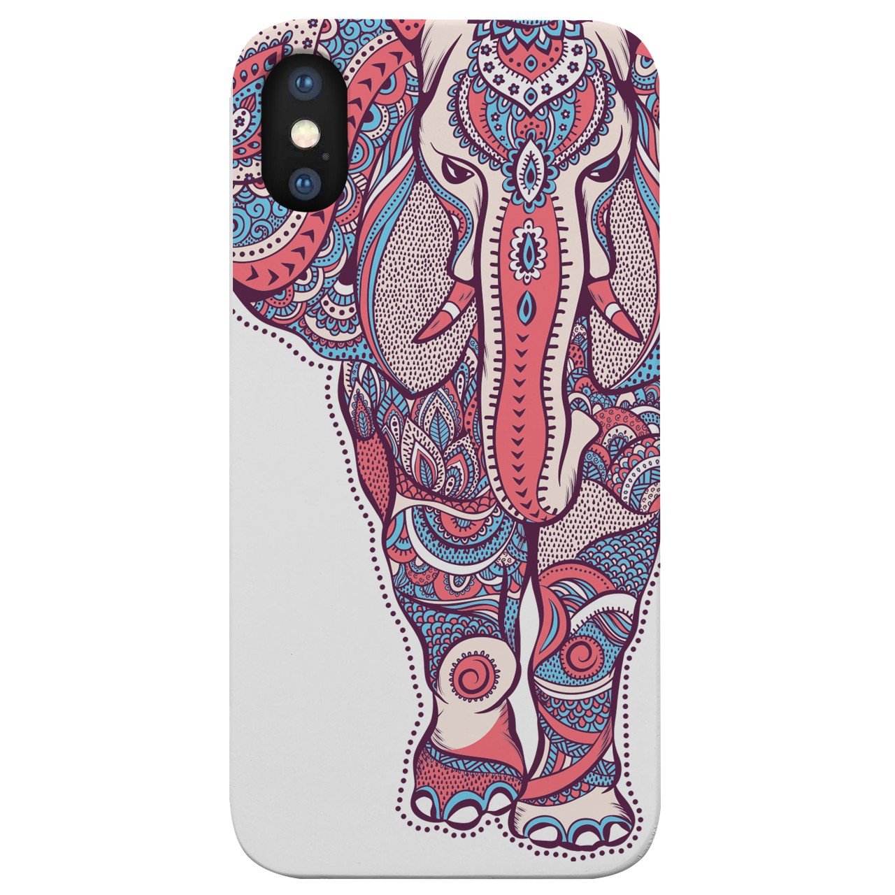 Elephant - UV Color Printed - Wooden Phone Case