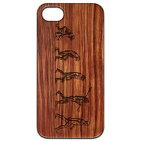 Evolution - Engraved - Wooden Phone Case