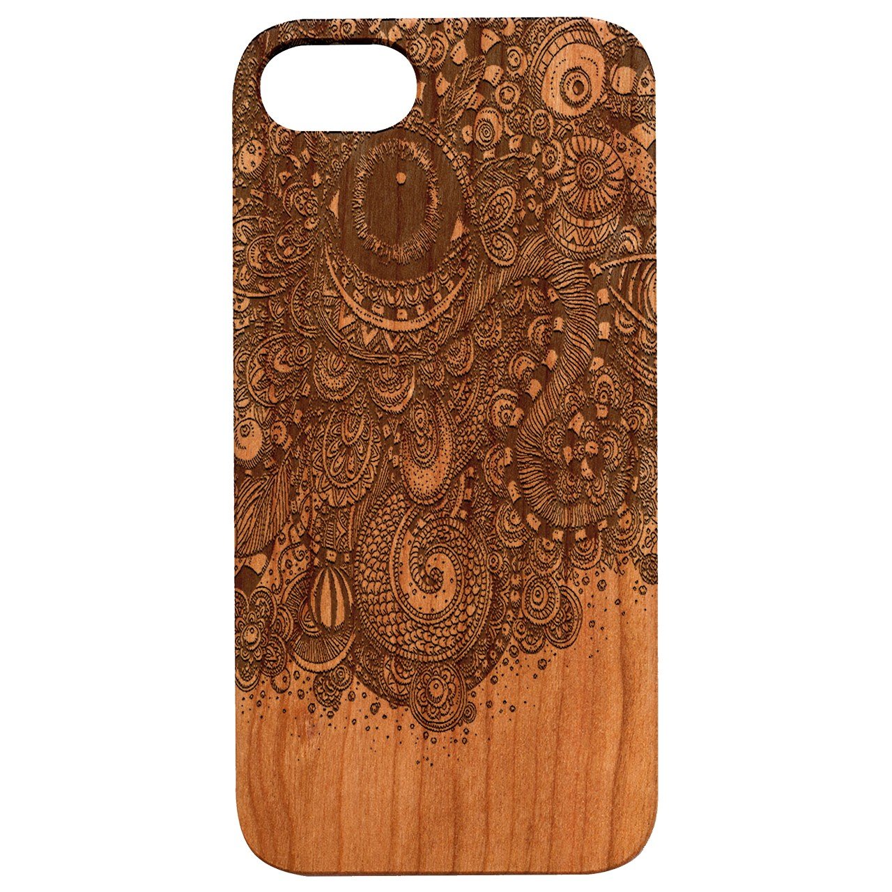 Eye Mandala - Engraved - Wooden Phone Case