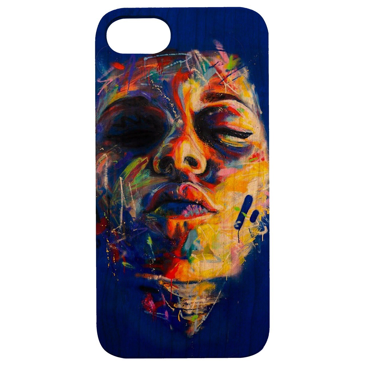 Face Painting - UV Color Printed - Wooden Phone Case
